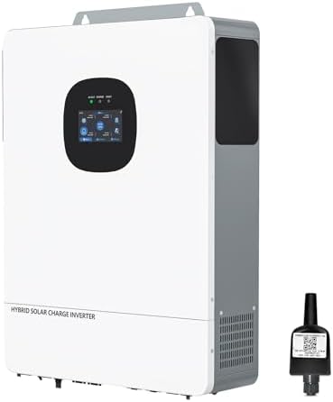 10000W 48V All-in-One Solar Hybrid Inverter UL, 20KW Peak Pure Sine Wave, 48V DC 120V/240V Single&Split-Phase, Dual MPPT, 6 Parallel, Battery-Free UPS WiFi, Lead-Acid/Lithium, Off-Grid Home & RVs