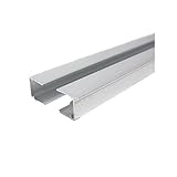 Profil d'obturation couverture polycarbonate ( x 2 pièces)   L: 98 cm   E: 16 mm   Aluminium