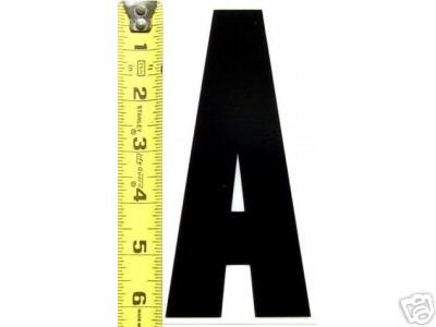 6" Replacement/Additional Letters For Message Board Signs shown in the item description | White background