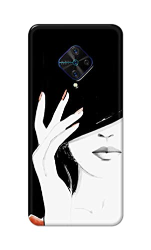 Image of PRINTFIDAA Photo of Beautiful Girl Hard Back Cover for Vivo S1 Pro Back Cover -(P6) KAT1005