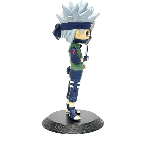 Image of Kakashi Hatake Action Figure with Keychain Naruto Anime Collectible PVC Model | Action Figure Collectibles for Home Decor, Office Desk & Gifting (Kakashi Hatake + Keychain)