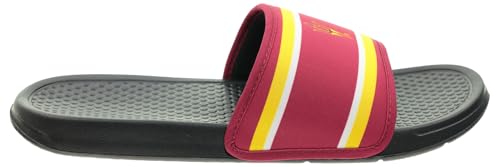 Image of FOCO NCAA Printed Team Logo and Color Stripes Comfortable Slide Sandals