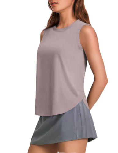 Image of PINSPARK Workout Tank Tops Woman Ice Silk UPF 50+ Athletic Yoga Shirts