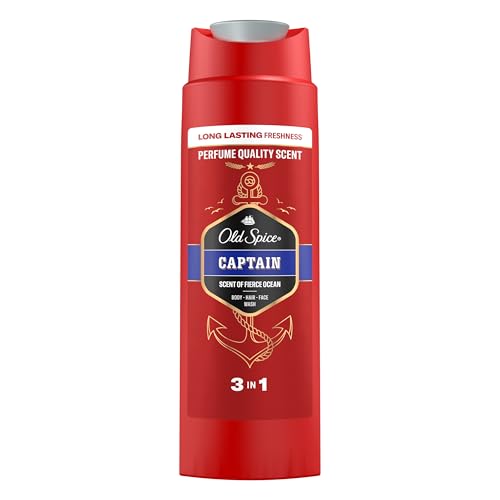 Old Spice Captain Body Hair and Face wash 400Ml 3 in 1