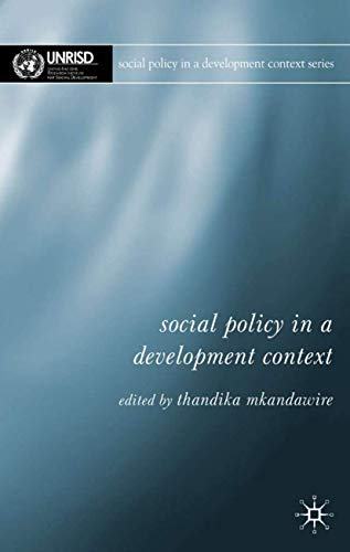 Social Policy in a Development Context view 2
