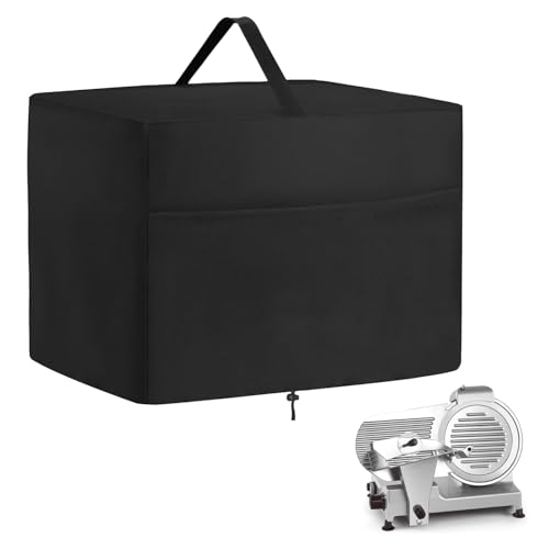 MUTUSHI Meat Slicer Cover Waterproof Dustproof Food Slicing Cover Compatible with BESWOOD 250,VEVOR Commercial Meat Slicer and Most Other Model 20