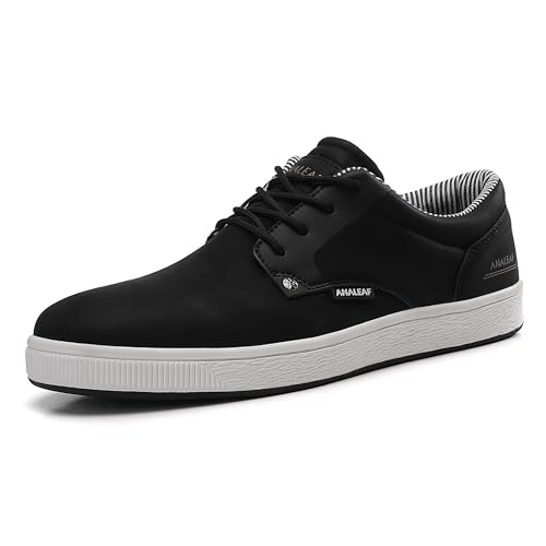 Image of ANALEAF Mens Casual Shoes Oxford Fashion Dress Sneakers Business Lace-Up Shoes