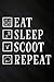 Eat Sleep Scooter Repeat Electric Retro Vintage Scootering Meme Password book: Personal internet address and password logbook,Internet Website Address ... Password Organizer Journal Notebook