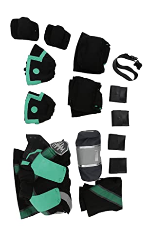 Miccostumes Unisex Anime Green Cosplay Costume Battle Suit Fighting Suit (X-Large, Green) #TOP6