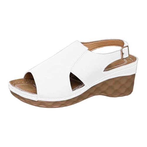 Pantoufles compensées femme à semelle souple pour rester debout sans fatigue à la maison