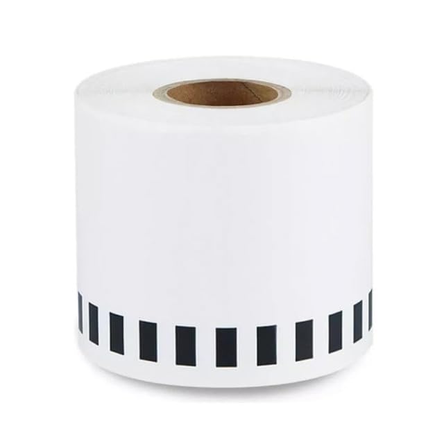 48 Rotoli di Etichette Termiche Adesive - Brother DK-22205 QL | Compatibili con Stampanti di Etichette Adesive, Carta Continua Adesiva e Termica, 62 mm x 30,48 metri