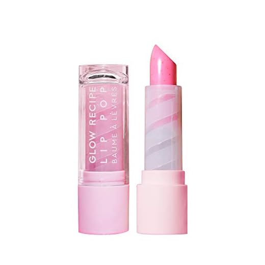 Glow Recipe Watermelon Glow Lip Pop - Exfoliating + Hydrating Lip Balm with Coconut Sugar + Watermelon Extract + Vitamin E + Macadamia Oil - 2-in-1 Hydrating Lip Balm - Cruelty-Free, Vegan (0.1oz)