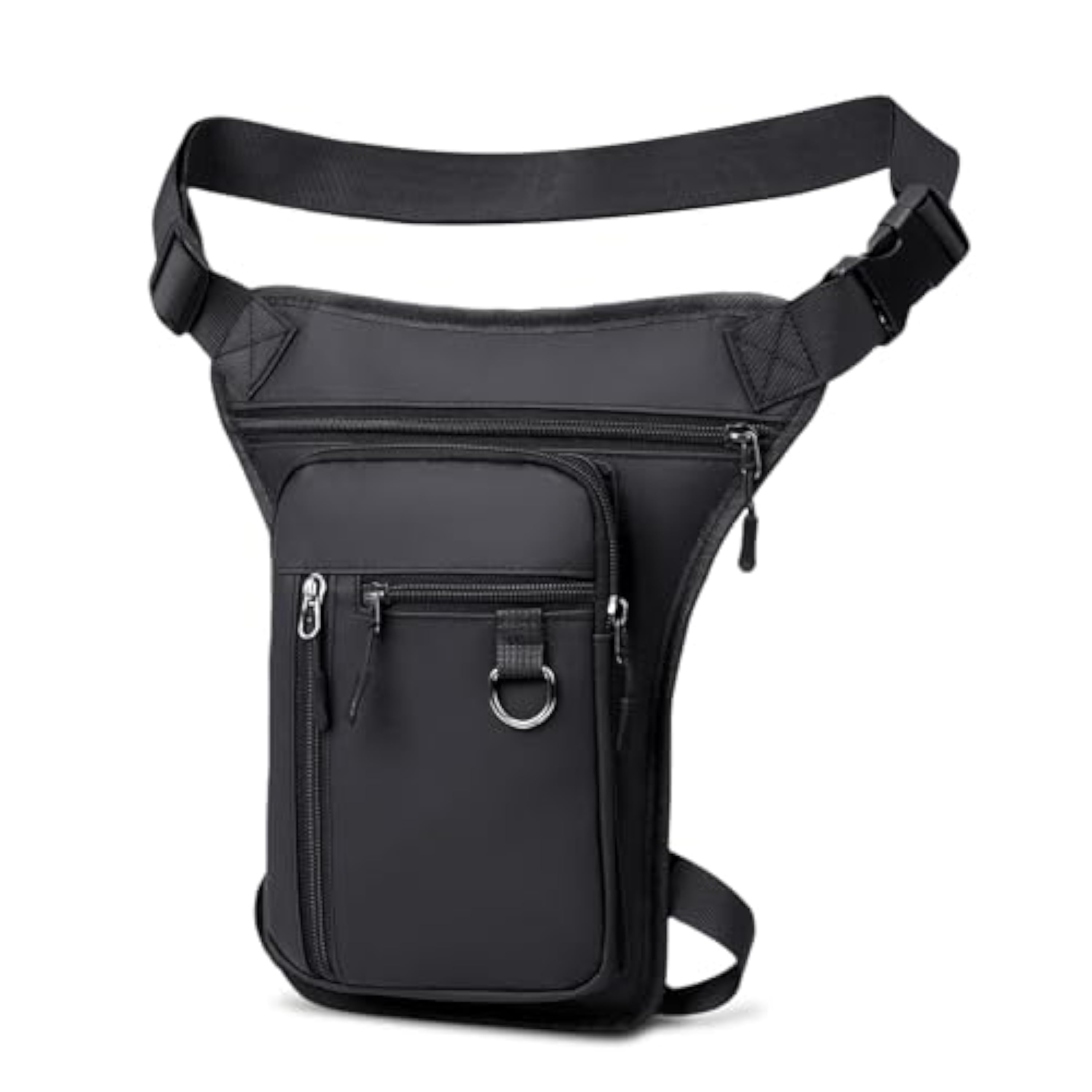 Flintronic Bolsa Pierna Moto, Impermeable Tactico Riñoneras Pierna, Riñonera Deportiva Multifunción, Duradero Riñonera Running Cintura con Correas Ajustables, para Ciclismo Pesca Camping Deporte