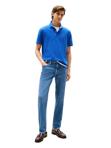 Image of Tommy Hilfiger Men's Short Sleeve Cotton Pique Polo Shirt in Classic Fit