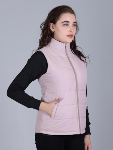 Image of RARE TIMES Women's Sleeveless Puffer Jacket | Winter Jacket for Women | Reversible Jacket for Women Winter Wear With 2 Zip Pocket (Pack of 1)