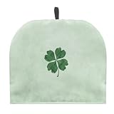 Jeiento St. Patrick's Day Teapot Warmer for Teapot Insulated Green Leaves Tea Kettle Dust Cover Thick Tea Cozy Kitchen Home Decorative Tea Pots Cozy