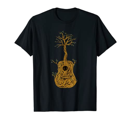 Acoustic Guitar Tree of Life Guitar Player Nature Guitarist T-Shirt