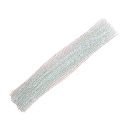 BRIGHTFUFU Boys and Girls 100pcs Iridescent Tinsel Pipe Cleaners Safe for Creative Art Projects