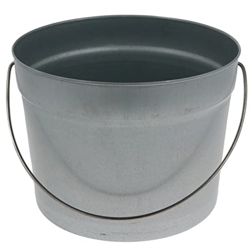 Coral Tools Coral Marmorierfarbe ENDURANCE 73711 Metall verzinkt Paint Wasserkocher Behälter mit Metall Griff für Farben und Paste 2,5 Liter – Silber