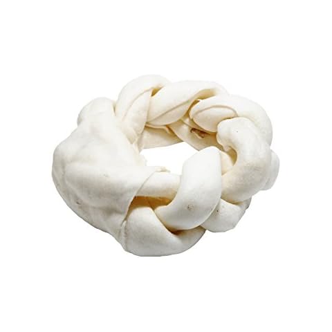 PJ Pet Poducts Rawhide Braided Ring 11 cm 150 g (Pack of 10) Cover