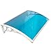 YUMEIGE Tejadillo de Exterior Protección, Policarbonato Marquesinas para Techos con Soporte Aleación Aluminio, Patio Marquesina Toldo Marquesina Puerta, Espesor 2,5mm