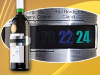 Rosenstein & Söhne Weinthermometer: Praktisches Flaschen-Thermometer für Wein, Sekt, Saft u.v.m. (Korkenzieher)