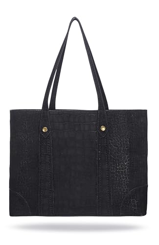 Image of Frye Women's Melissa Shopper Tote Bag, Stylist Large Handbag with Adjustable Strap & Pockets