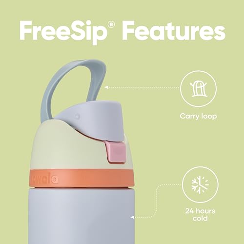 Image of Owala FreeSip Insulated Stainless Steel Water Bottle with Straw for Sports, Travel, and School BPA-Free Sports Water Bottle, 24 oz, Beach House
