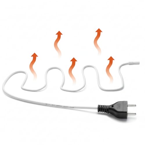 BioGreen Bodenheizkabel für die Anzucht | 4,3 m Heizkabel für Pflanzen | wasserdichtes Erdwärmekabel fürs Gewächshaus & Frühbeet | Wurzelheizung