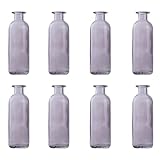 Glass Vases for Centerpieces,Unique Flower Vase,Decorative Glass Vase.(8 pcs,Purple)
