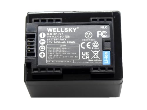Amazon | WELLSKY BP-727 互換バッテリー [ 純正品と同じよう使用可能