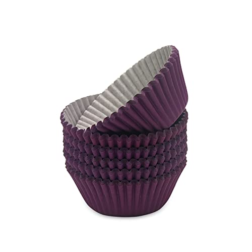 Image of Standard Baking Cups, Classic Purple Greaseproof Festive Cupcake Liners, 150-Count