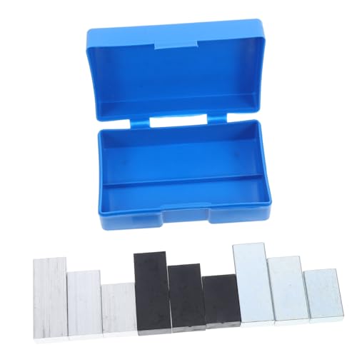 MAGICLULU 9 Piezas Kit de Experimentos de Física Secundaria Bloques de Aluminio Hierro y Plástico Comparar Densidades de Educación Científica