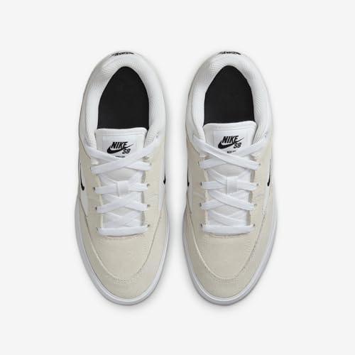 Nike SB Malor Big Kids' Skate Shoes (HF1205-101, White/Summit White/Gum Light Brown/Black)4