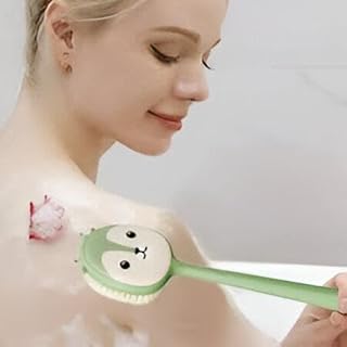 Back Washer - Enjoy a spa-like experience at home with the long handle back washer, perfect for deep cleaning and massaging your back, ensuring you a relaxing and refreshing bath.(1pcs)