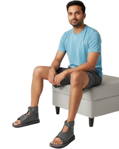 Image of Orthopedic Cast Shoe for Fractured Foot | Anti-Slip Rocker Sole | Adjustable Velcro Straps | Left /Right Foot | Men & Women (M)