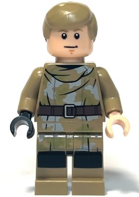 Star Wars: Luke Skywalker in Endor Outfit con spada laser verde scuro - Lego - Immagine 3