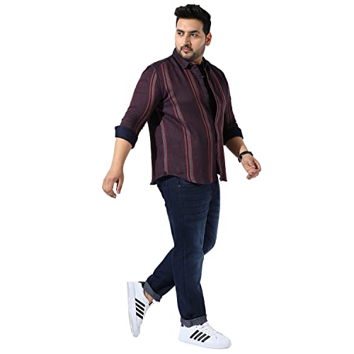 Image of Instafab Plus Men's Button Up Regular Fit Shirt for Casual Wear Modern Clothing Shirt Crafted with Regular Sleeve, Comfort Fit & High-Performance for Everyday Wear