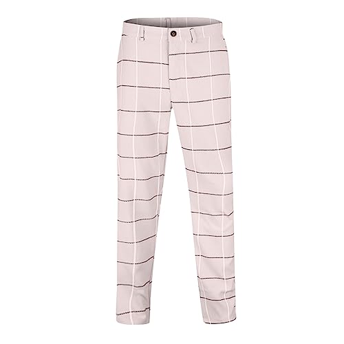 Ymosrh Men's Pants Slim Fit Dress Pants Fashion Skinny Stretch Casual Business Pants Golf, S-3XL3