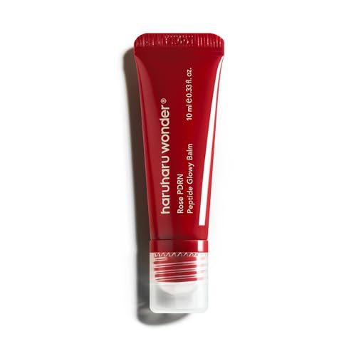 haruharu wonder Rose PDRN Peptide Glowy Balm Sofortige Feuchtigkeit Repariert Trockene & Aufgerissene Lippen 24h Feuchtigkeit Kein Wachsfinish Ohne Silikone Ohne Mikroplastik Ohne Tinte 10ml