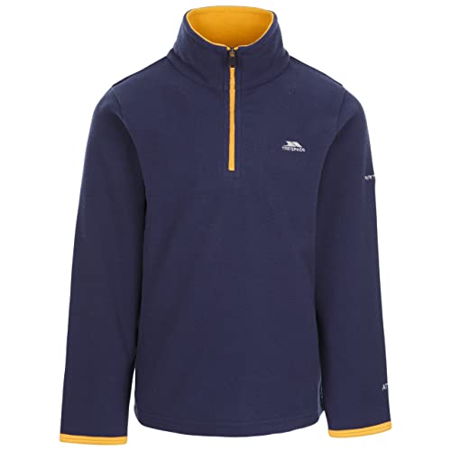Trespass Etto Boys Half Zip Outdoor Fleece Lightweight Warm Jumper Pullover Navy