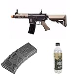 Bundle of Elite Force M4 CQCX AEG 6mm BB Rifle with EyeTrace and Avalon VFC QRS Hi-Cap Magazine 300 Rounds and Elite Force Premium 6mm BB Ammo 2700 Count