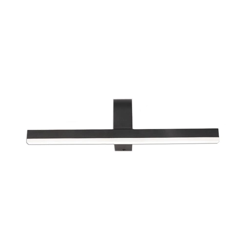 Nordic Led Mirror Headlights Bathroom Mirror Cabinet Light Łazienka Korytarz Korytarz Kreatywna Prosta Lampa Ścienna/Black-Warm Light/40Cm