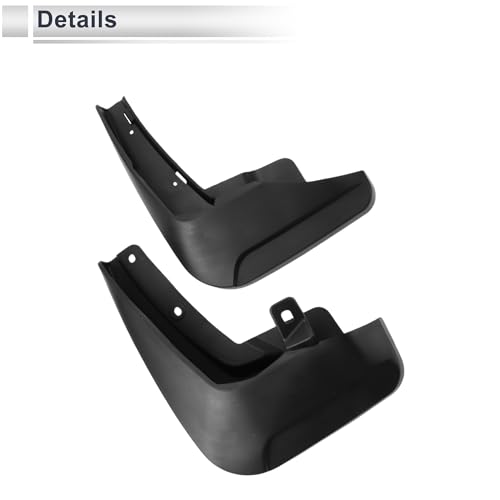 Image of X AUTOHAUX 1set Front and Rear Mud Flaps Splash Guards Mud Guards for Audi E-tron 2019-2022 W /Mount Accessories