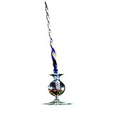 Material: cristal. Tamaño: aproximadamente 19,5 cm. Punta: aproximadamente 3,2 cm.