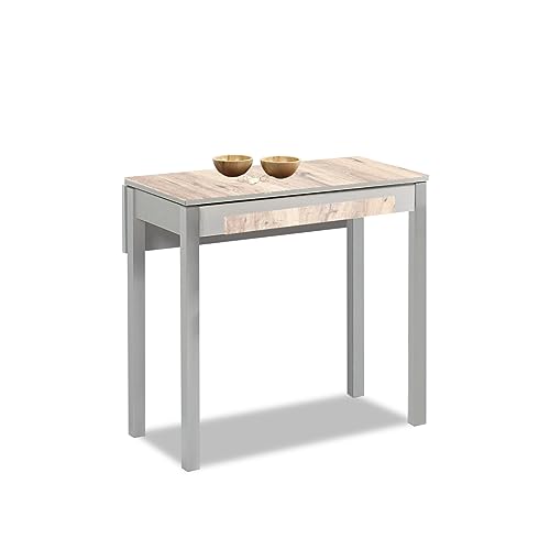 Table de cuisine pour petit espace ASTIMESA Amundsen 90x50 extensible 70 cm - 2