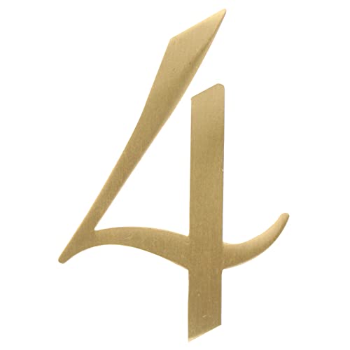 BinZyronic �������h�A�ԍ��v���[�g 1�s�[�X ? ���O�p�Z���T�C�� ���t���ȒP �ƒ�I�t�B�X�Ή� (5.1X3.6CM,�S�[���f��)