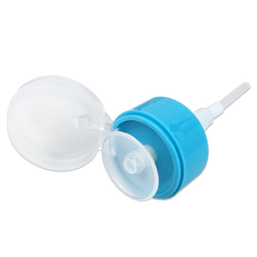 Beauticom 6 Oz Blue Push Down Acetone Labeled Dispenser Empty Bottle4