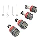 RigidWire 4 Pcs Heavy Duty Replacement Ball Joints Replace 10642 Compatible with 1984-2006 Jeep Cherokee Comanche Grand Cherokee Wrangler Automotive Replacement Dana 30 44 Axles Suspension Ball Joints