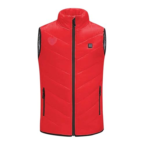 Kids Heated Vest Boys Girls Windproof Heating Gilet 3 Adjustable Temperature Heated Jacket USB Charging Bodywarmers Thermal Outerwear Full Zip Electric Heating Waistcoat Outdoor Activities Heated Coat